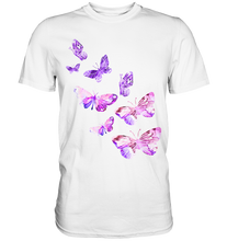 Laden Sie das Bild in den Galerie-Viewer, Lila Schmetterlinge T-Shirt