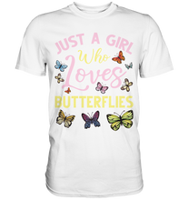 Laden Sie das Bild in den Galerie-Viewer, Mädchen Schmetterling T-Shirt