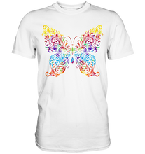 Laden Sie das Bild in den Galerie-Viewer, Kunst Farbiger Schmetterling T-Shirt