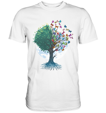 Laden Sie das Bild in den Galerie-Viewer, Natur Schmetterling Baum T-Shirt
