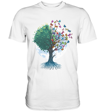 Laden Sie das Bild in den Galerie-Viewer, Natur Schmetterling Baum T-Shirt