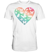 Laden Sie das Bild in den Galerie-Viewer, Frauen Retro Schmetterling Herz T-Shirt