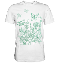 Laden Sie das Bild in den Galerie-Viewer, Natur Wiese Frauen Schmetterling Baum T-Shirt