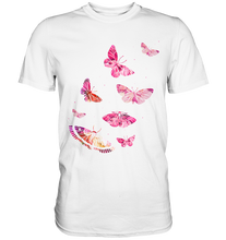 Laden Sie das Bild in den Galerie-Viewer, Lila Rosa Schmetterlinge T-Shirt
