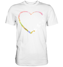 Laden Sie das Bild in den Galerie-Viewer, Buntes Herz Schmetterlinge T-Shirt