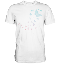 Laden Sie das Bild in den Galerie-Viewer, Frauen Pastel Bunte Schmetterlinge T-Shirt