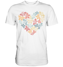 Laden Sie das Bild in den Galerie-Viewer, Frauen Schmetterling Herz T-Shirt