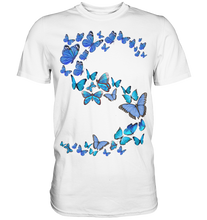 Laden Sie das Bild in den Galerie-Viewer, Schöne Blaue Schmetterlinge T-Shirt