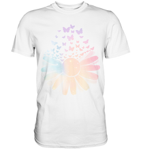 Laden Sie das Bild in den Galerie-Viewer, Gänseblume Frauen Schmetterling T-Shirt