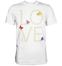 Laden Sie das Bild in den Galerie-Viewer, Love Gänseblumen Frauen Schmetterling T-Shirt