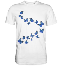 Laden Sie das Bild in den Galerie-Viewer, Blaue Schmetterlinge T-Shirt