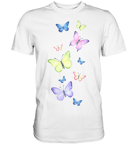 Bunte Schmetterlinge T-Shirt Schmetterling