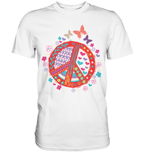 Laden Sie das Bild in den Galerie-Viewer, Peace Frauen Schmetterling T-Shirt