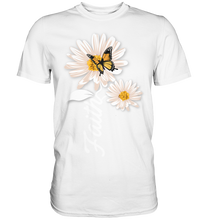 Laden Sie das Bild in den Galerie-Viewer, Glaube Frauen Schmetterling Faith T-Shirt