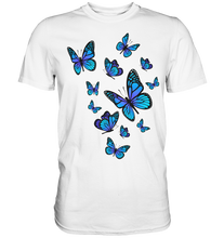 Laden Sie das Bild in den Galerie-Viewer, Blaue Schmetterlinge T-Shirt