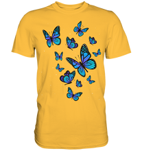 Laden Sie das Bild in den Galerie-Viewer, Blaue Schmetterlinge T-Shirt