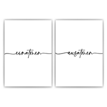 Laden Sie das Bild in den Galerie-Viewer, Einatmen Ausatmen Poster - Yoga Entspannung Geschenk Relax Wandbild Wohnzimmer Küche Esszimmer Schlafzimmer Wanddeko
