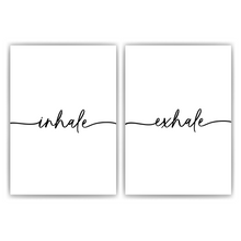 Laden Sie das Bild in den Galerie-Viewer, Inhale Exhale Poster - Yoga Entspannung Geschenk Relax Wandbild Wohnzimmer Küche Esszimmer Schlafzimmer Wanddeko