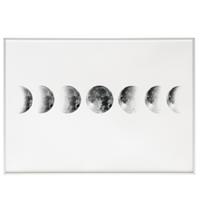 Laden Sie das Bild in den Galerie-Viewer, Mondphasen Poster – Mondposter Wandbild Wohnzimmer Küche Flur Schlafzimmer Zuhause Wanddeko