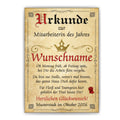 Urkunde Mitarbeiterin des Jahres ohne Rahmen