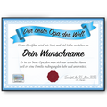 Bester Opa Geschenk personalisiert Geburtstag Poster Zertifikat Urkunde Großvater personalisierte Geschenkidee
