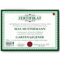 Lustiges Gärtner Geschenk personalisiert Geburtstag Poster Zertifikat Garten Geschenkidee