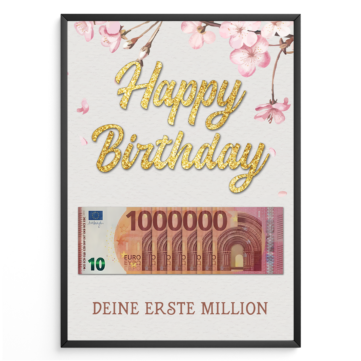 Geldgeschenk Geburtstag Frau | Deine erste Million | Lustiges Geburtstagsgeschenk Freundin Witzige Geschenkidee Damen Geld kreativ verschenken Mädchen