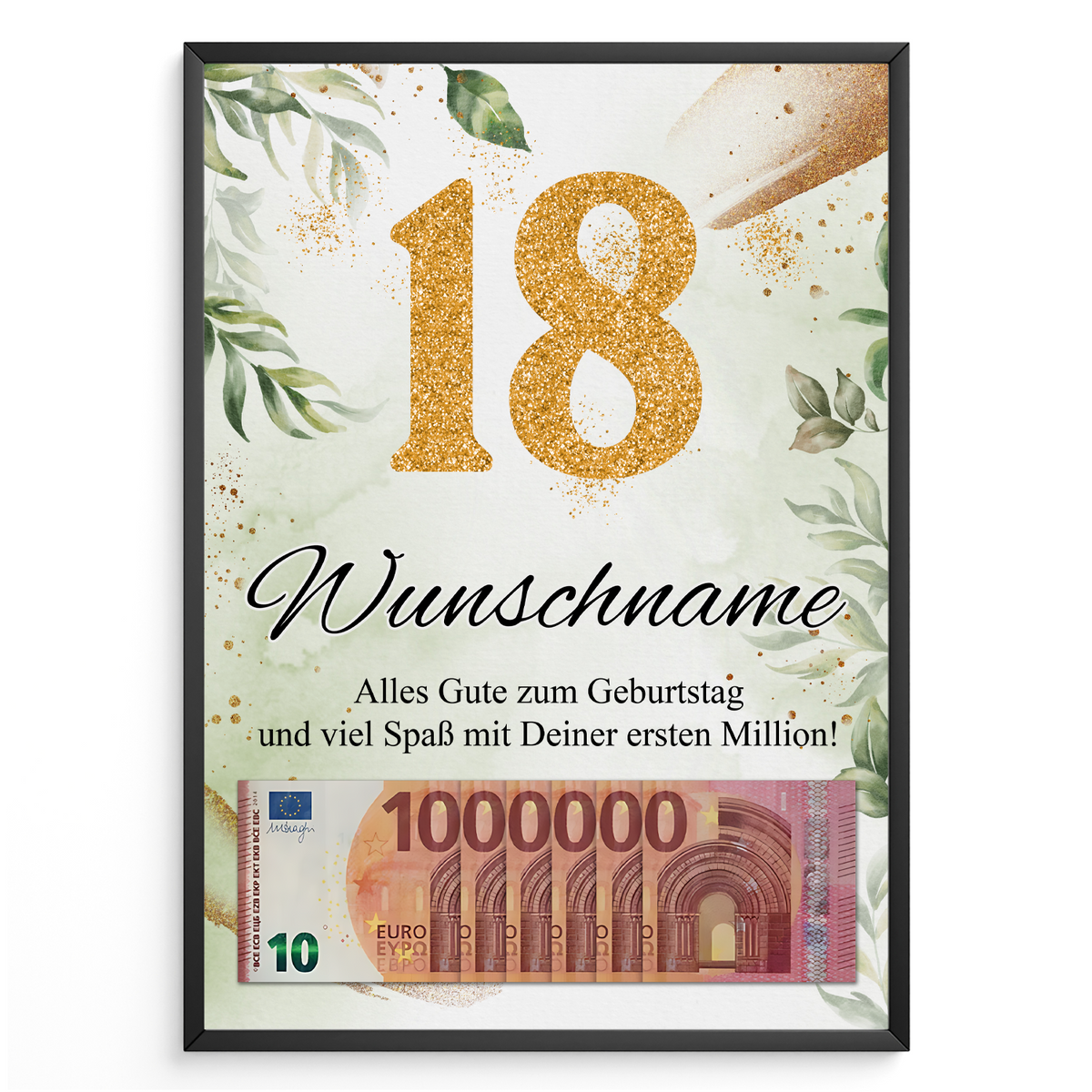 Personalisiertes Geschenk zum 18. Geburtstag Männer Frauen Geburtstagsgeschenk Geschenk