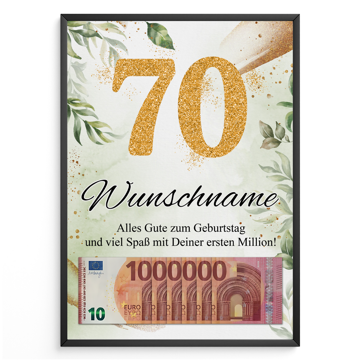 Personalisiertes Geschenk zum 70. Geburtstag Männer Frauen Geburtstagsgeschenk Geschenk