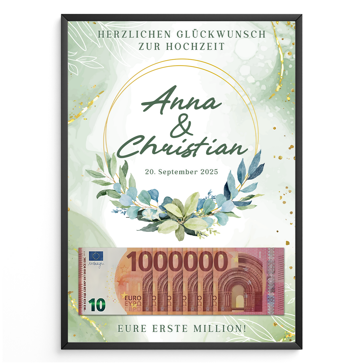 Hochzeitsgeschenk Personalisiert Geldgeschenk Brautpaar Hochzeit Geld verschenken