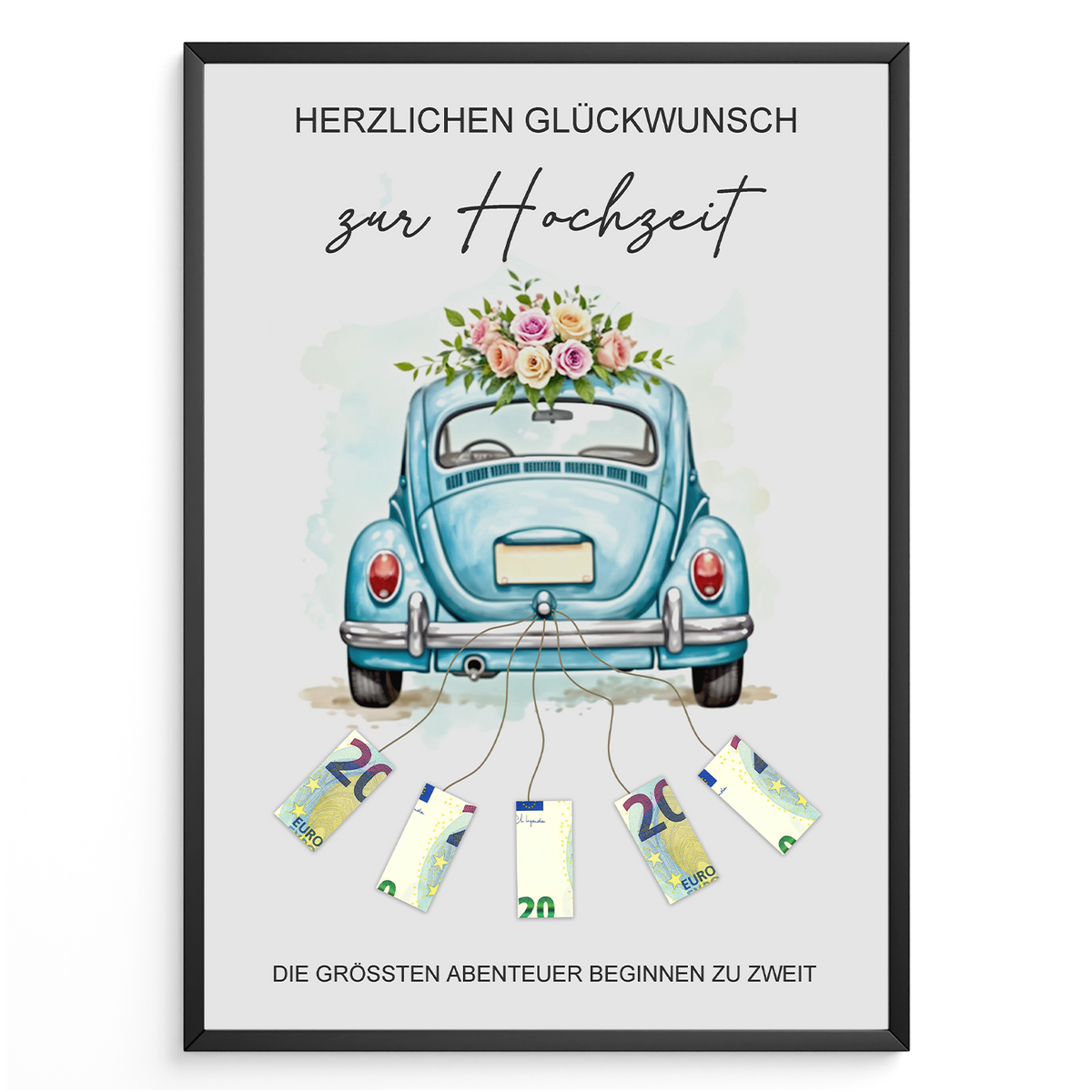 Geldgeschenk Hochzeit | Hochzeitsgeschenk für Brautpaar Geld kreativ verschenken