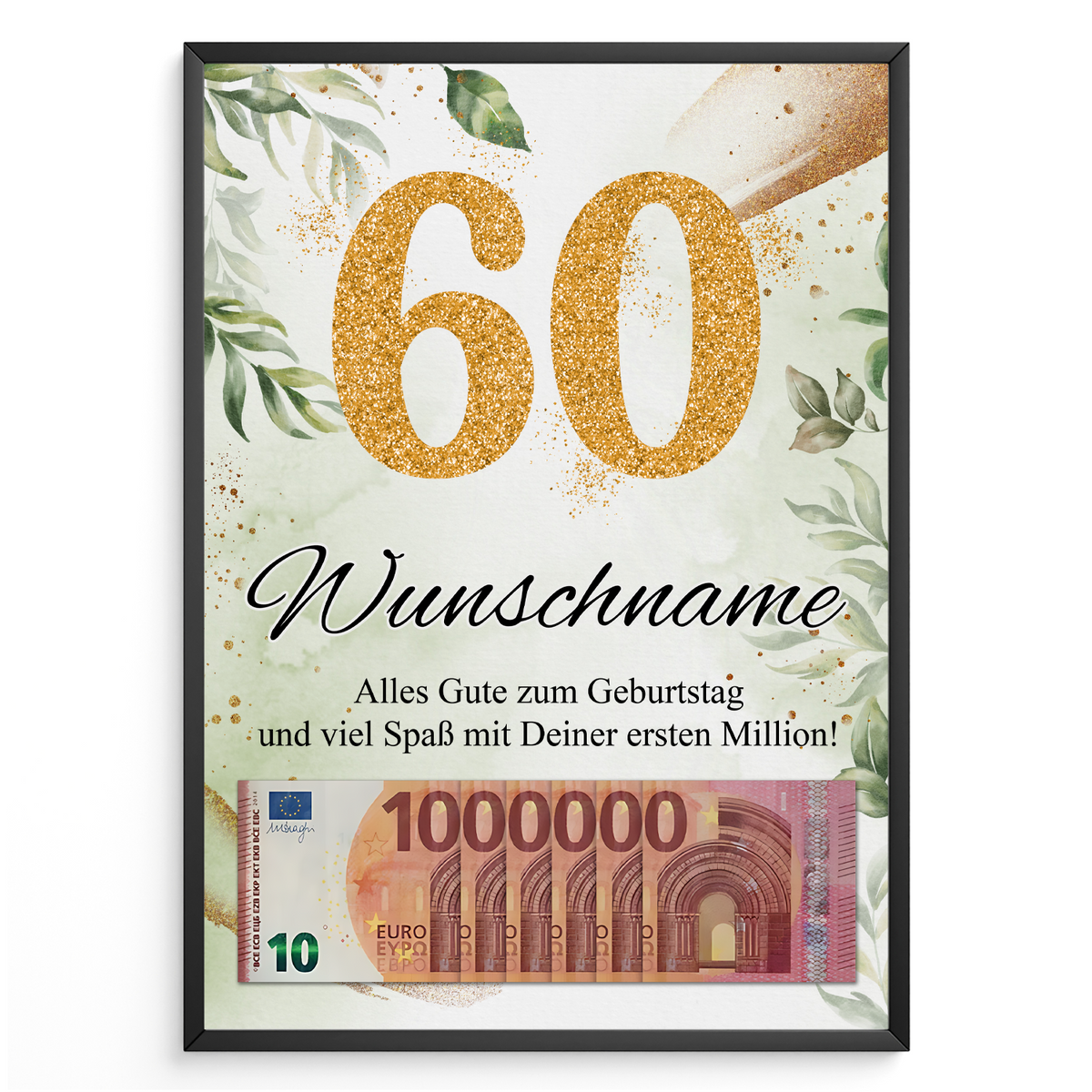 Personalisiertes Geschenk zum 60. Geburtstag Männer Frauen Geburtstagsgeschenk Geschenk