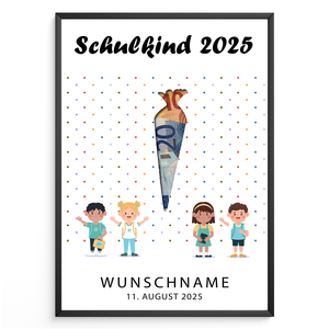 Geldgeschenk Einschulung Personalisiert Karte Schulanfang Schultüte