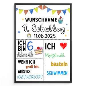 Geschenk zum Schulanfang Personalisiert Schulkind Geschenkidee Schulanfänger