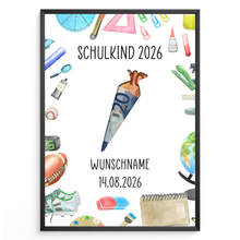Laden Sie das Bild in den Galerie-Viewer, Personalisiertes Geldgeschenk zur Einschulung Geschenk Schulanfang Schultüte
