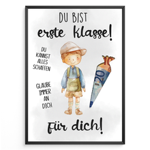 Laden Sie das Bild in den Galerie-Viewer, Einschulung Geldgeschenk Jungen Schulanfang Erstklässler Geschenkidee Schulkind
