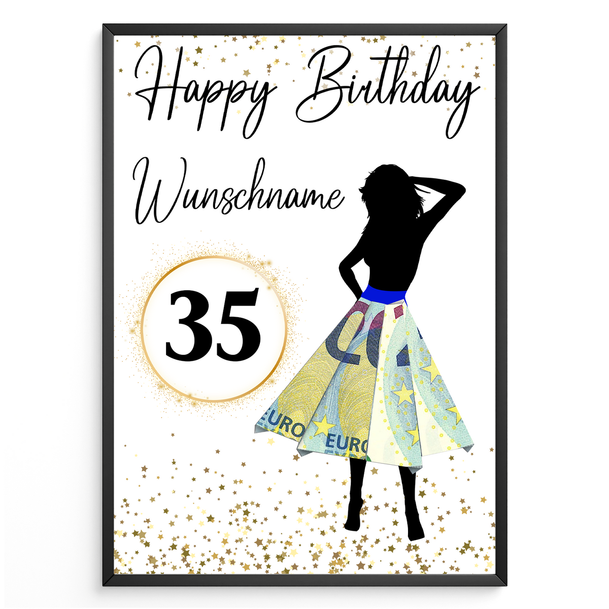 35. Geburtstag Geldgeschenk Personalisiert Frauen Geburtstagsgeschenk Geld Geschenk personalisierbar