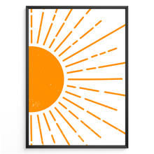 Laden Sie das Bild in den Galerie-Viewer, Sonnenstrahlen Poster Boho Wandbild Minimalistische Wandkunst Modern
