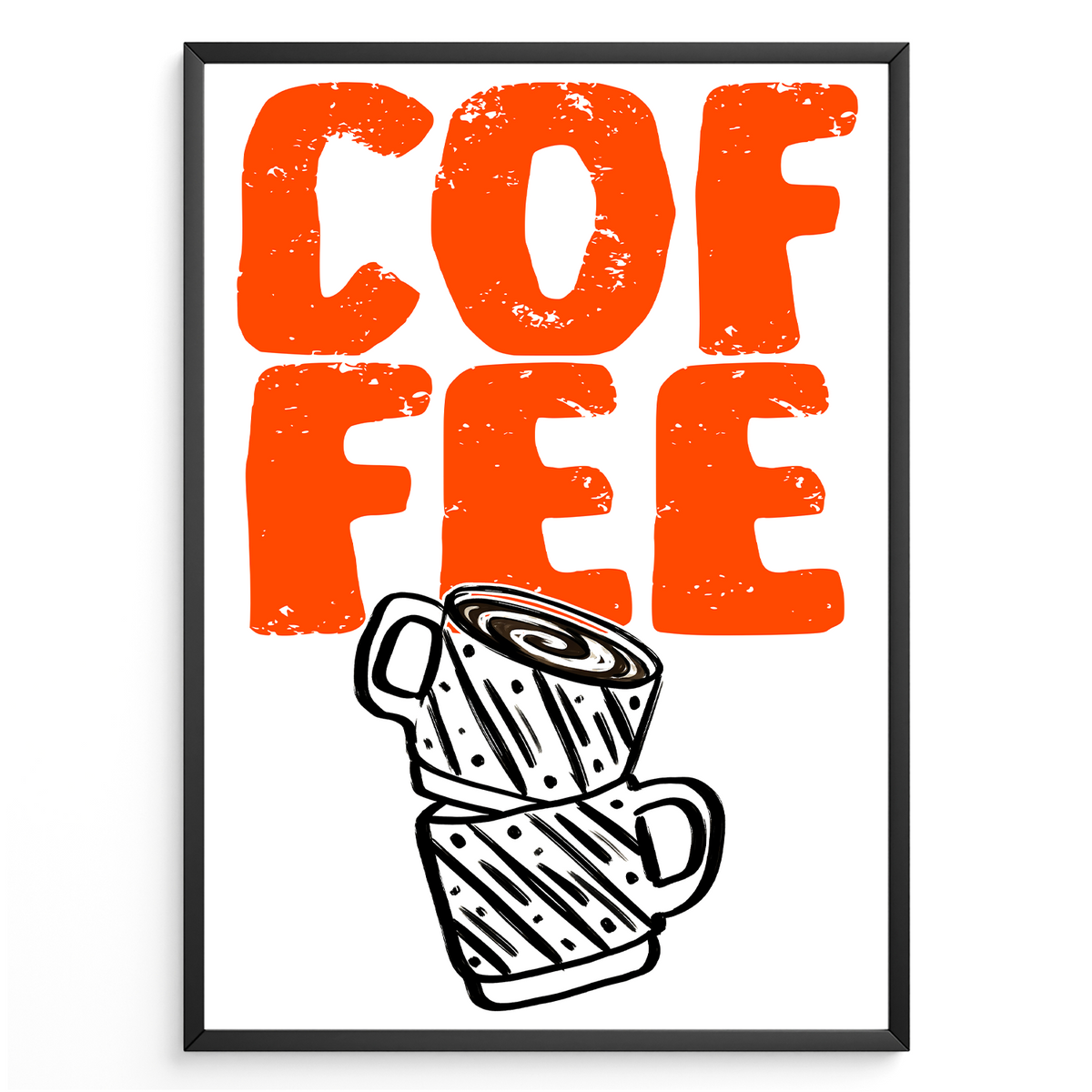 Coffee Poster Vintage Kaffee Wandbild Küche Café Deko Barista