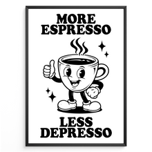 Laden Sie das Bild in den Galerie-Viewer, Kaffee Poster Lustiger Spruch Wandbild Küche Barista Geschenk
