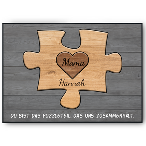 Mama Geschenk personalisiert | Mutter Geburtstag Mama Familienbild gestalten | Muttertag personalisierte Geschenke Mama Puzzle