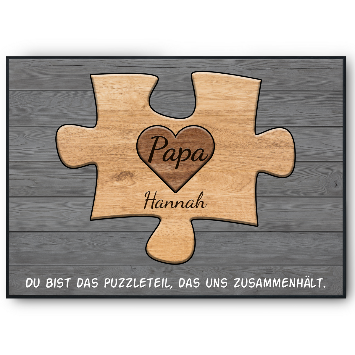 Papa Geschenk personalisiert | Vater Geburtstag Papa Familienbild gestalten | Vatertag personalisierte Geschenke Papa Puzzle