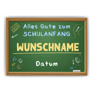 Personalisiertes Schulanfang Poster Geschenkidee Erster Schultag Schulkind Geschenk zur Einschulung