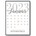 Personalisiertes Poster für Paare Verlobte Kalender Jahrestag Geschenk zur Hochzeit