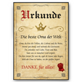 Beste Oma Urkunde Geschenkidee Bild Oma Geschenk von Enkeln