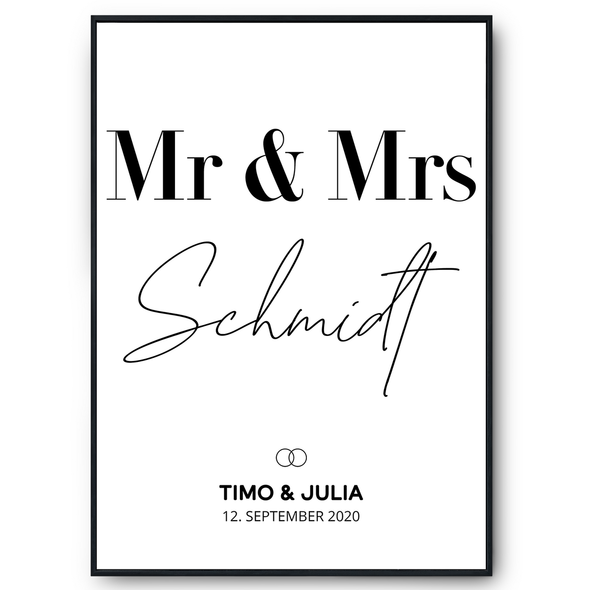 MR & MRS Hochzeitsposter Personalisiert MR & MR gleichgeschlechtliche Paare MRS & MRS Ehe Hochzeitstag