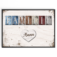 Laden Sie das Bild in den Galerie-Viewer, Poster Familie Personalisiert mit Namen - personalisierte Geschenke zum Einzug Hausbau Wohnung Einzugsgeschenk Bild Familie Geschenk für Familie, Eltern, Mama &amp; Papa
