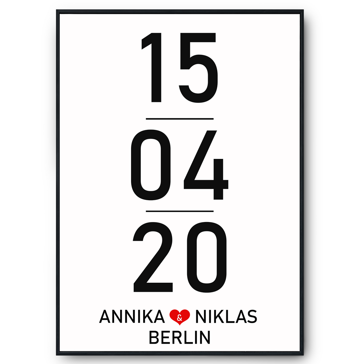 Partner Poster Personalisiert Datum Namen Ort Jahrestag Geschenk zum Hochzeitstag