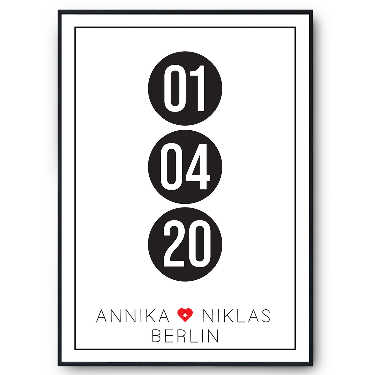 Partner Poster Personalisiert Datum Namen Ort Jahrestag Geschenk zum Hochzeitstag Poster für Paare Verlobte Hochzeitsgeschenk