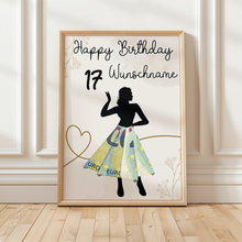 Laden Sie das Bild in den Galerie-Viewer, Geldgeschenk zum 17. Geburtstag Personalisiert Frauen Geburtstagsgeschenk Freundin Geld Geschenkidee
